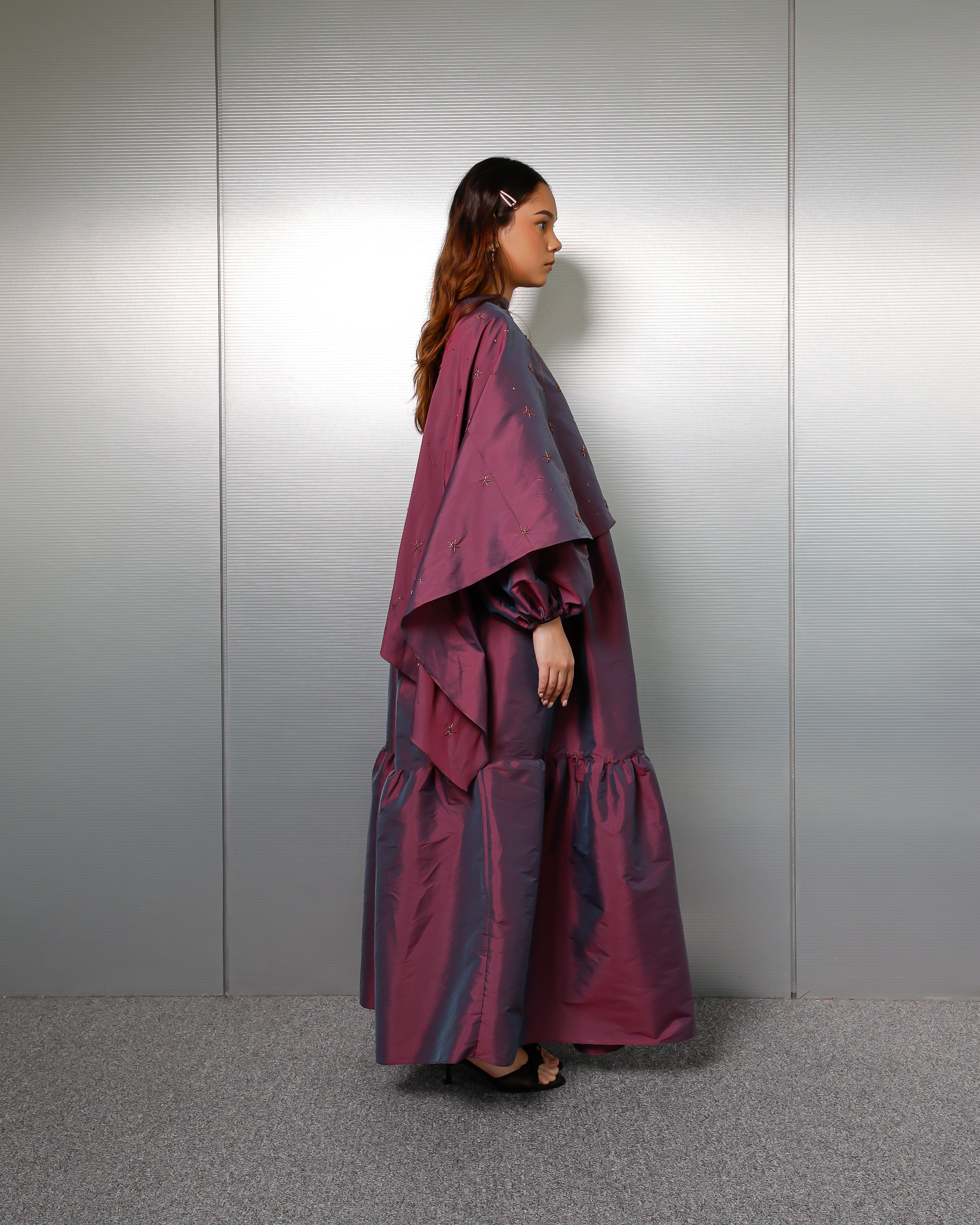 LAIL PURPLE STACK DRESS Nahid Studio