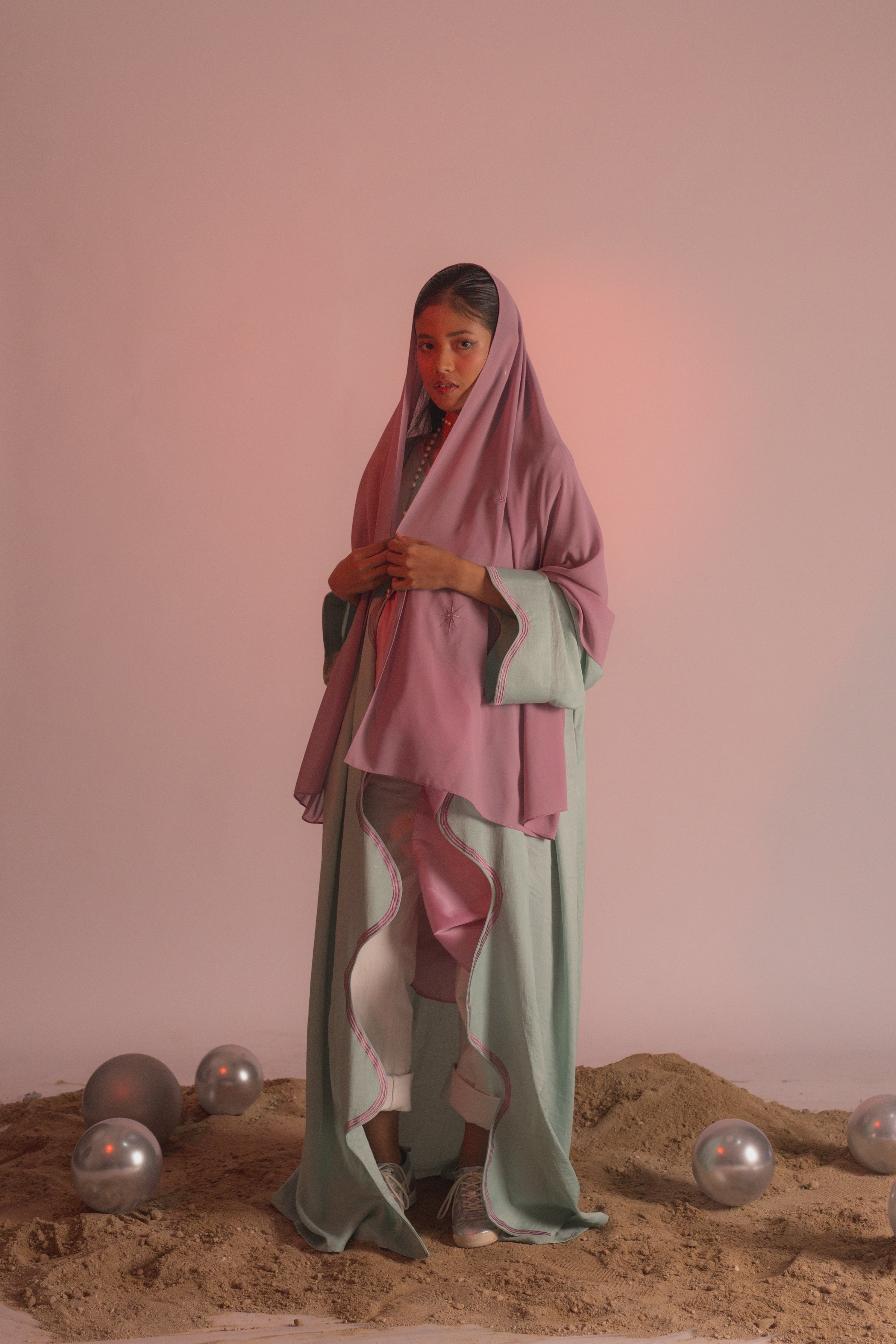 SEAFOAM ABAYA