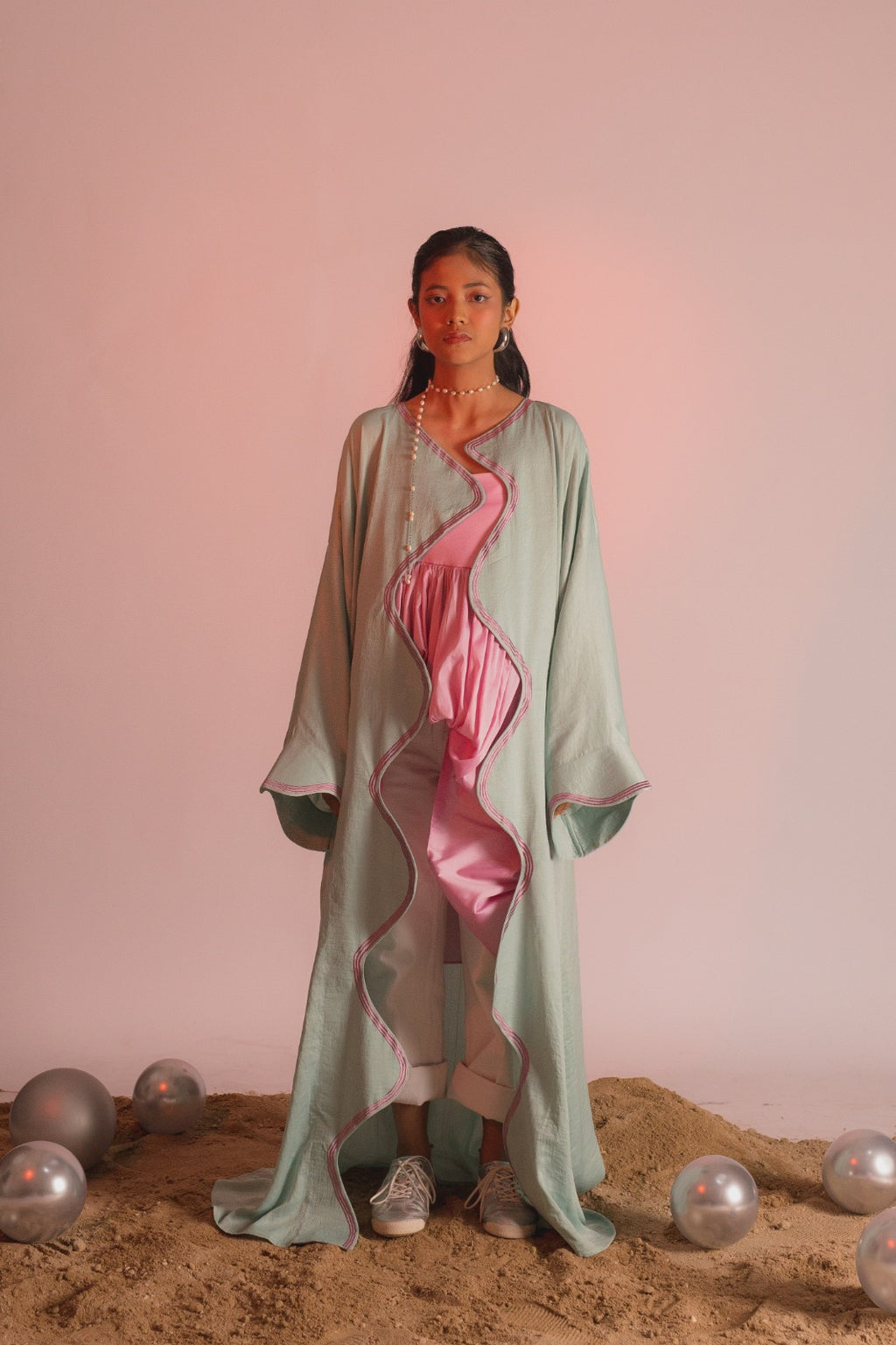 SEAFOAM ABAYA