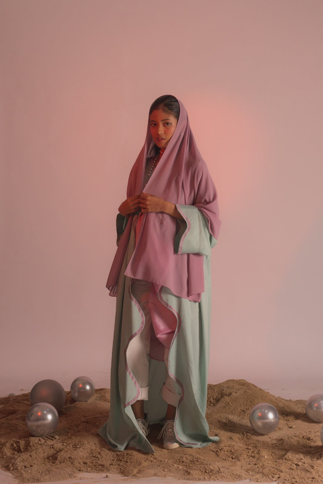 SEAFOAM ABAYA