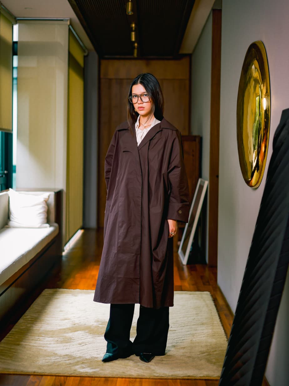 Safia Trench in Espresso