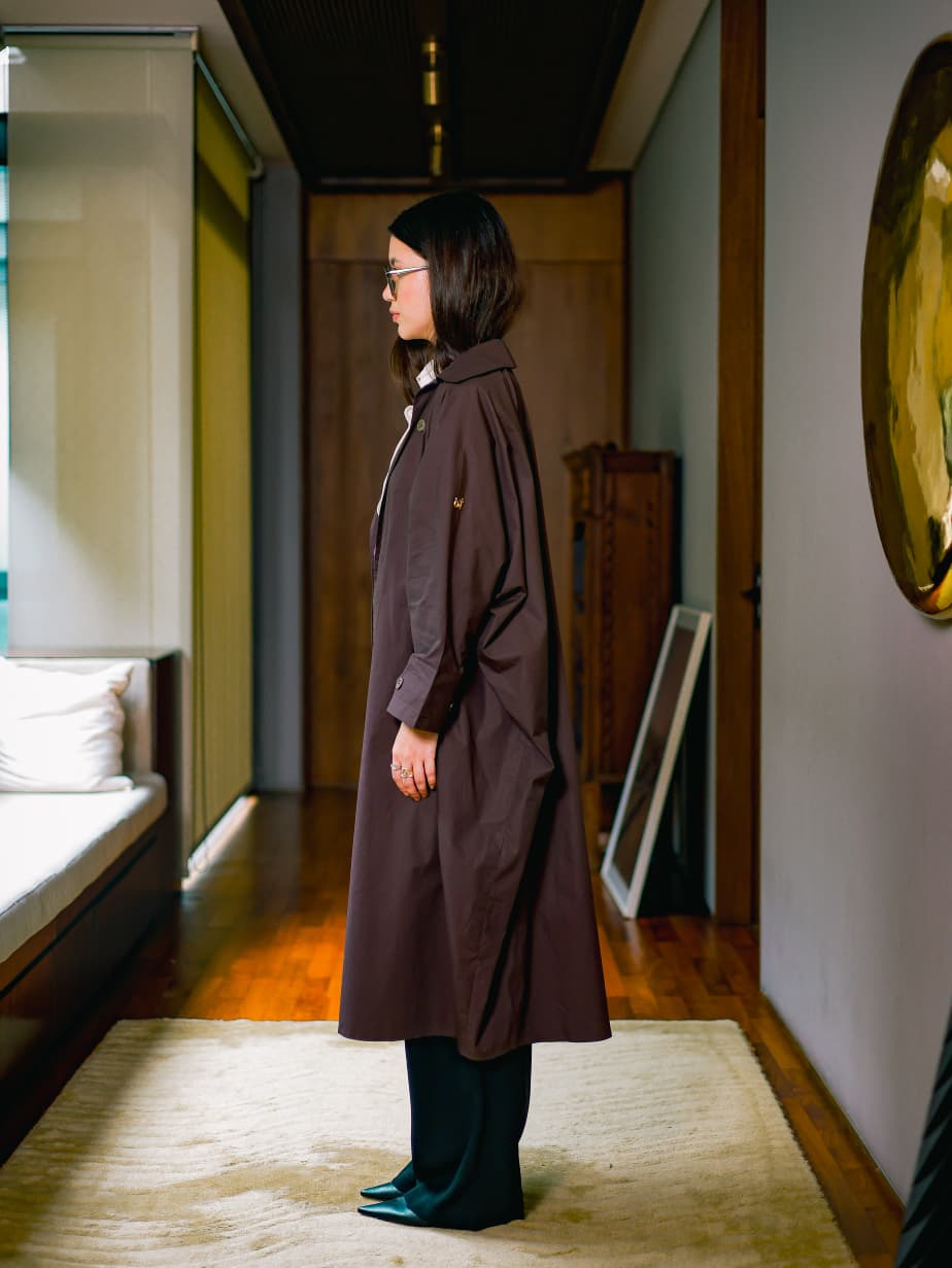 Safia Trench in Espresso