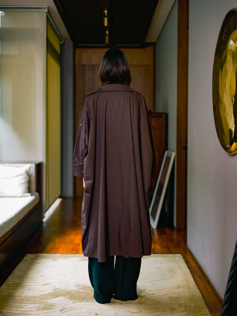 Safia Trench in Espresso
