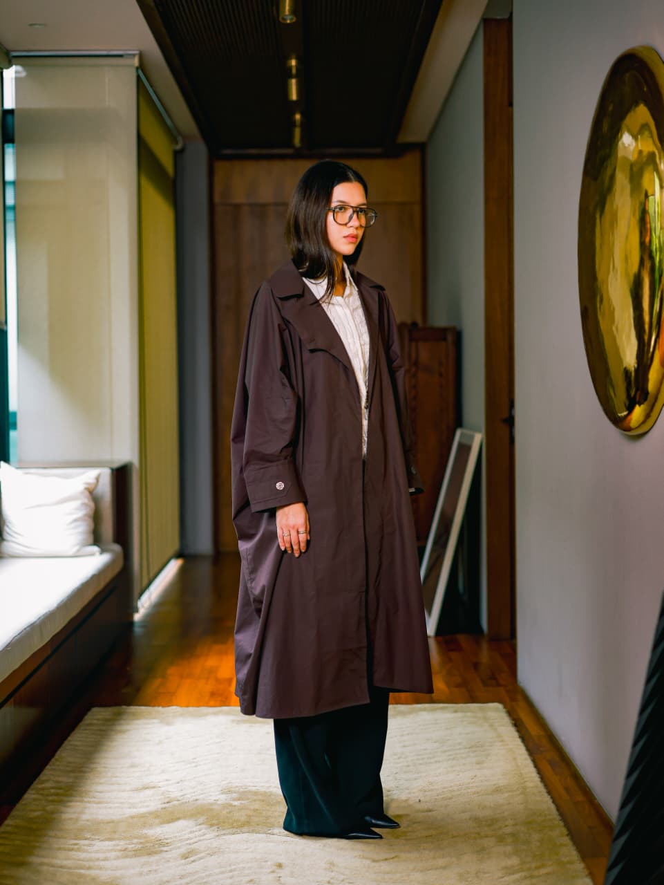 Safia Trench in Espresso