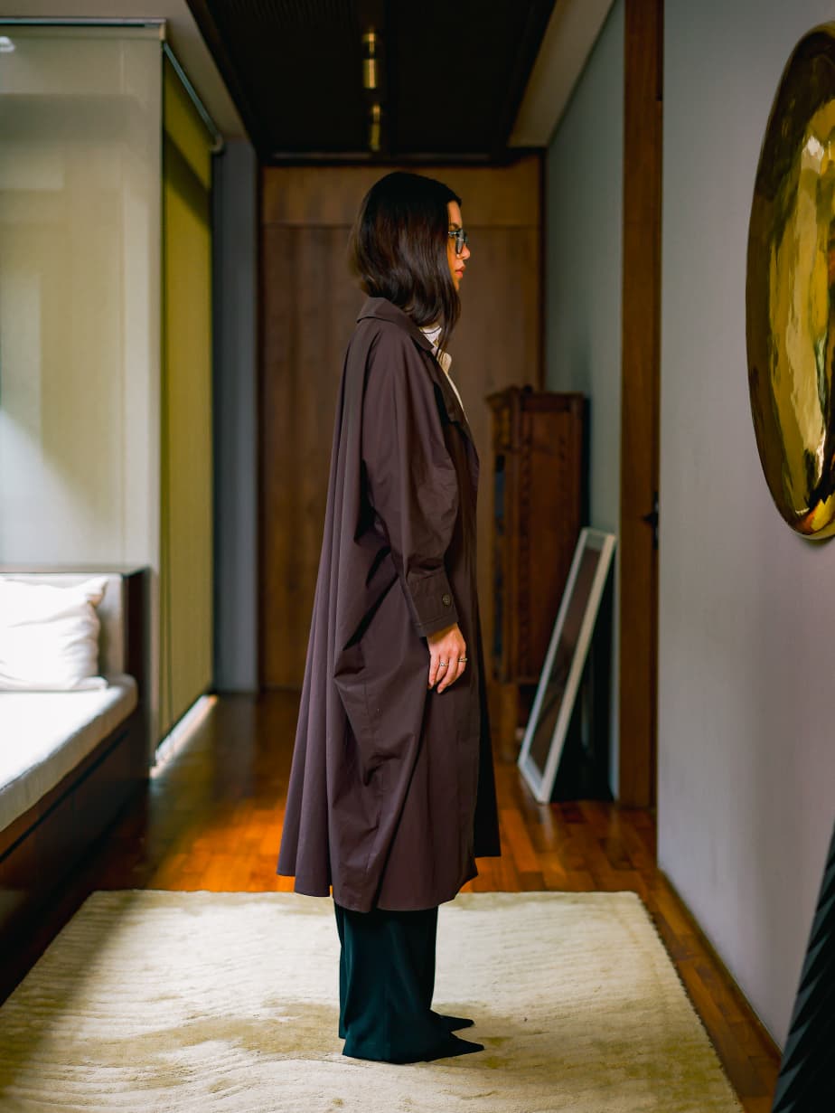 Safia Trench in Espresso