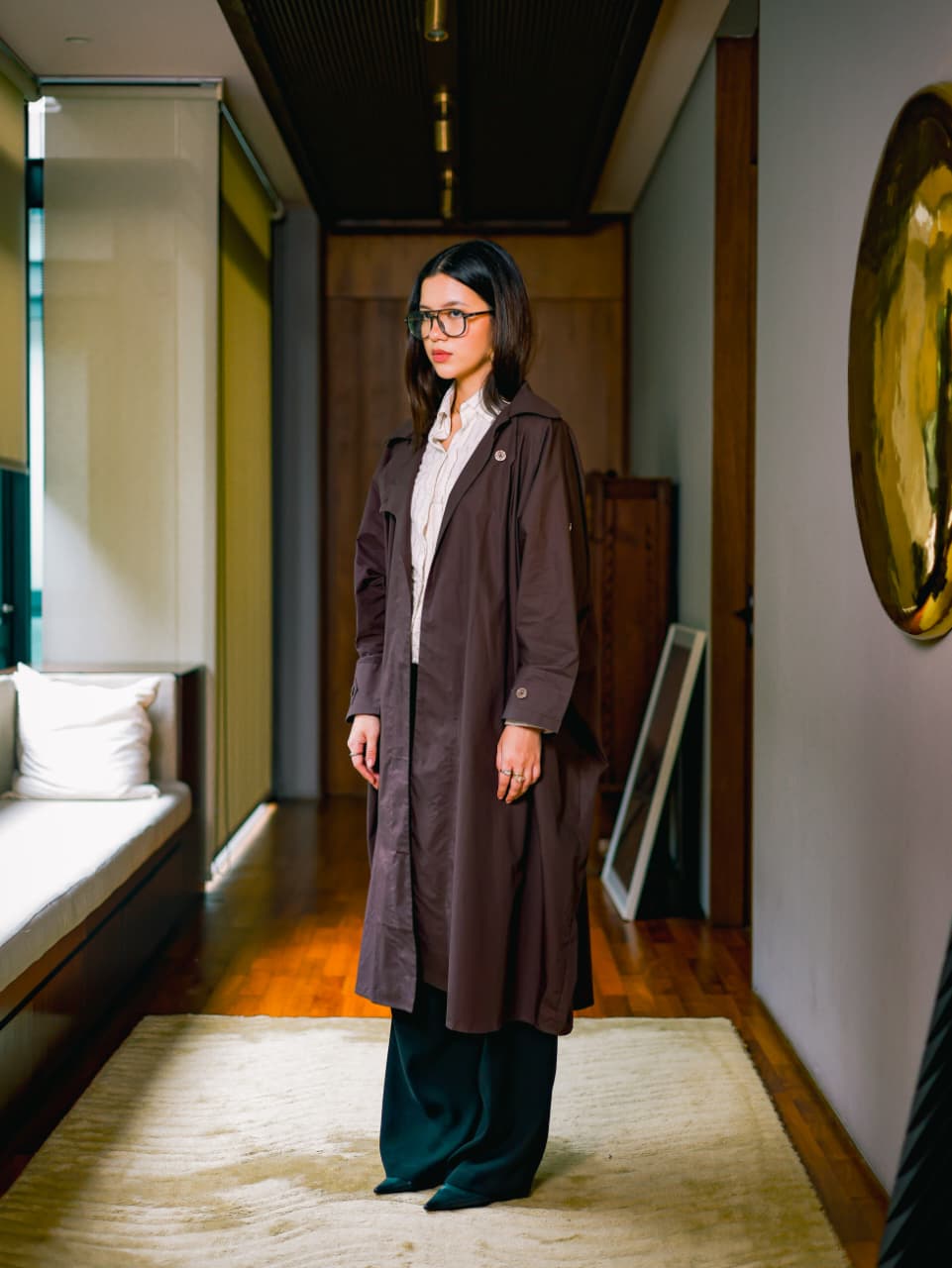 Safia Trench in Espresso