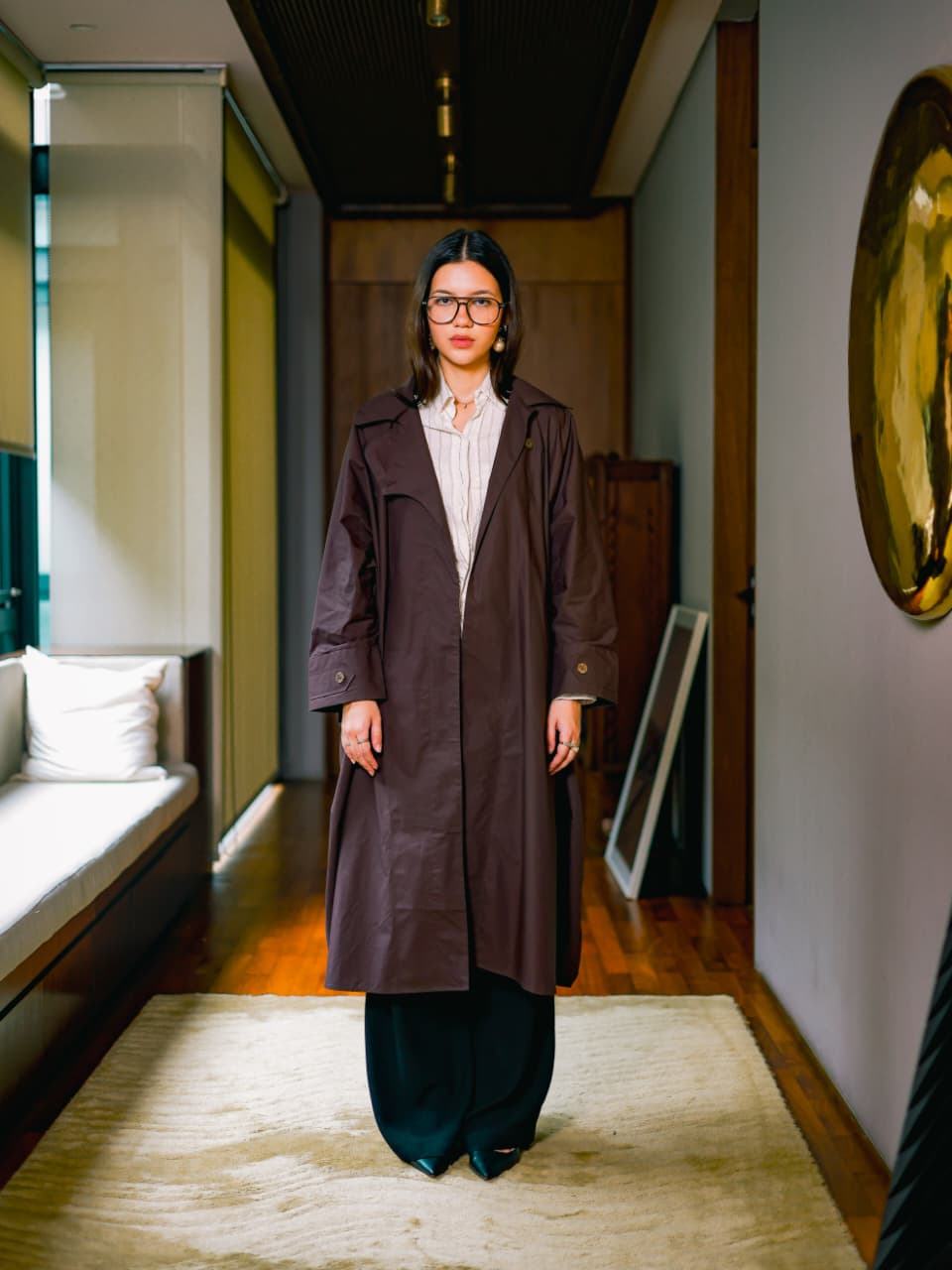 Safia Trench in Espresso