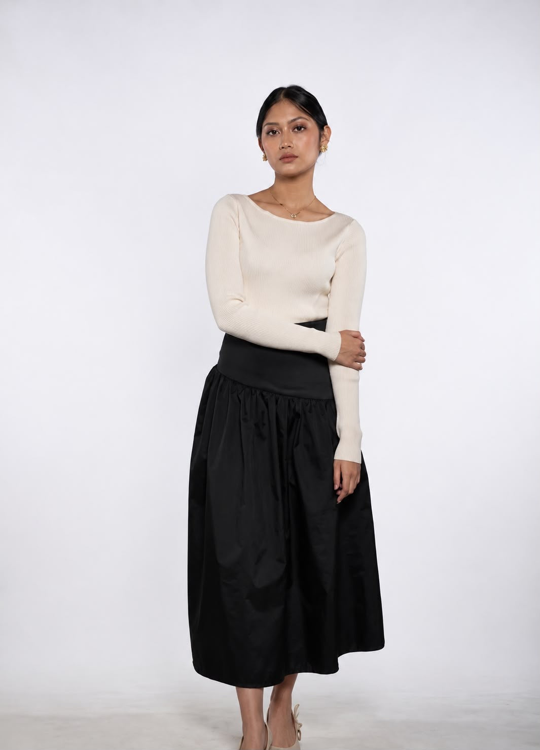 HYRA SKIRT WITH BEADS