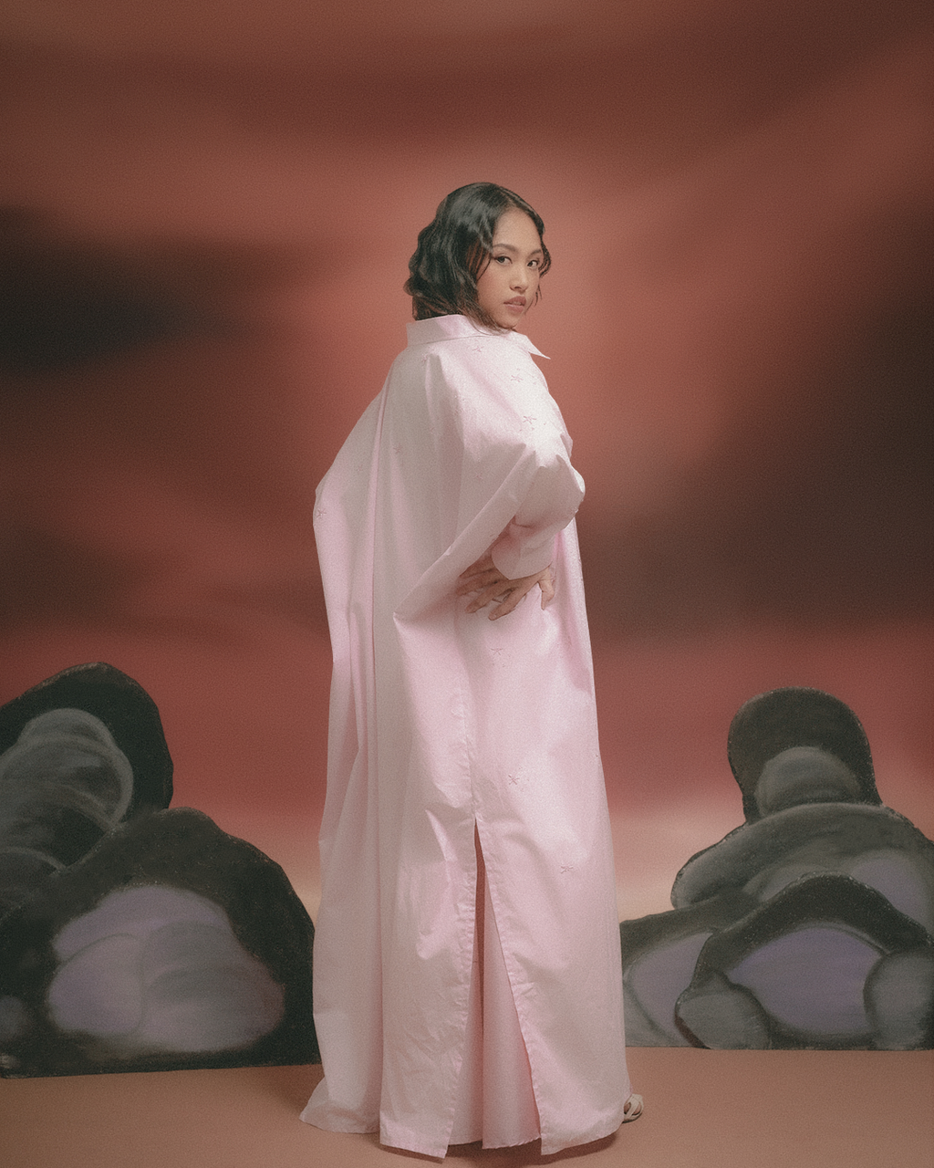Asha Trench Pink